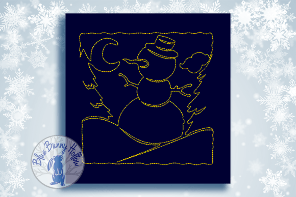 Christmas Quilt Block-Snowman Design Review