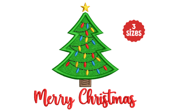 Review: Merry Christmas Tree with Lights Embroidery