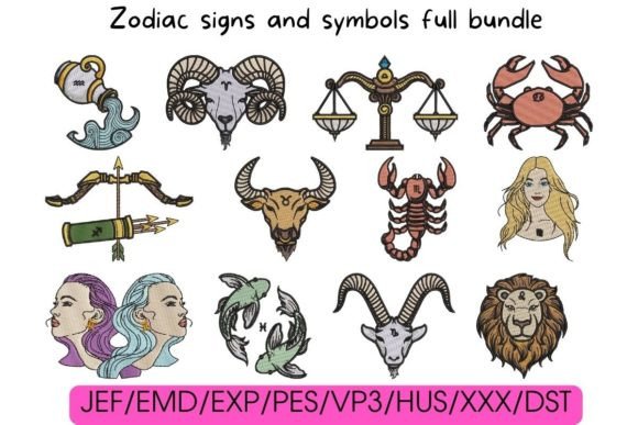 Zodiac Signs and Symbols Embroidery Review